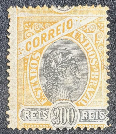 Madrugada 200 Réis, novo, papel gessado - RHM 85 D - 195 Ufs.