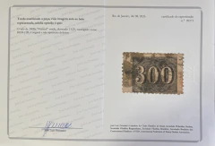 Numeral Vertical 300 Réis, usado, denteado, com certificado - 2700 Ufs. na internet