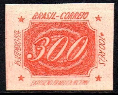 Brasil C 0071 B Exposição Filatélica com filigrana e sem Verge 1934 NN (a)