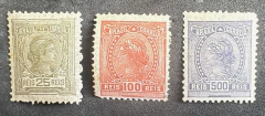 Alegorias, papel cebolinha - Série completa nova: RHM 156A, 158A, 160A - 443 Ufs.