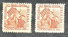 Brasil 1942 - Comemorativos `II° Exposição Agropecuária do Brasil Central` - Variedade C 172 e C 172