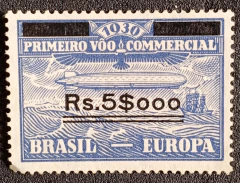 Zeppelin 5$000/20.000 réis (Z-04) - Novo - 360 ufs