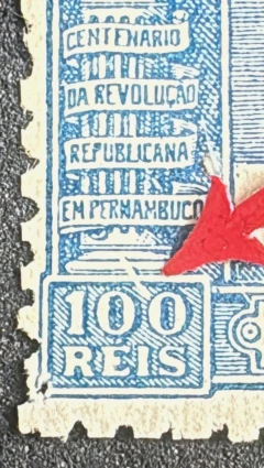 Variedade - RHM 12 A: falha branca no "100 Réis" esquerdo - 125 Ufs. - comprar online