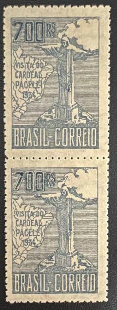 Pacelli 700 réis (C-79A) 2ª Tiragem - Par novo!
