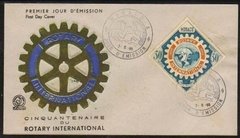 18103 Mônaco Envelope FDC 1955 Rotary Club U