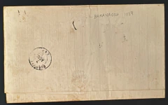 Capa de Sobrecarta circulada em 1889 para Ouro Preto-MG com par horizontal do selo 50 réis "Cifras" da emissão Casa da M - buy online