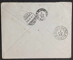 Envelope pré-franqueado circulado de Petrópolis (8 FEV 1905) para Zurique - Suiça (1. III. 05), tran  - comprar online