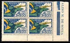 Brasil A 037 Aéreos Bandeira Nacional Quadra NNN (a)
