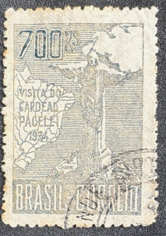 Pacelli 700 Réis - 1° tiragem - usado - C 79T - 2200 Ufs.
