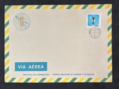 Tema Copa do Mundo de Futebol - Envelope de grandes dimensões Oficial dos Correios, 1° dia de circulação da Copa de 70.