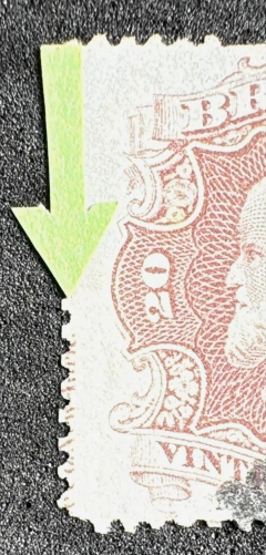D. Pedo 20 Réis castanho carminado, com legenda - usado - RHM 24 aL. - comprar online