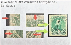 D. Pedro 100 Réis Perce - chapa corroida.