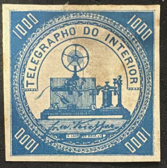 Telégrafos - Telégrafo 1000 Réis, azul - T6a - Novo - 270 Ufs.