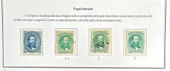 D. Pedro Barba Preta - papel tintado - RHM 25B, 27B, 27aB e 27AB - Coleção de referência Klerman Lopes.