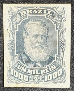 Prova - D. Pedro 1000 Réis Barba Branca - Prova de cunho na cor definitiva - RHM 46 PC - 750 Ufs.