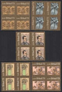 Brasil C 0811/15 Arte Barroca Quadras 1973 Nnn