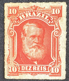 D. Pedro 10 Réis Barba Branca - Novo - RHM 37 - 30 Ufs.