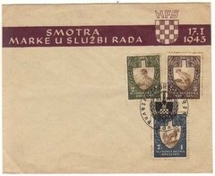 17405 Croácia Fdc 69/71 Frente De Trabalho C/cb Alusivo