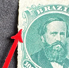 D. Pedro 100 Réis Barba Preta, percê - "Chapa Quebrada" - novo - RHM 34 ADIII - 10.000 Ufs - Coleção de Referência Klerm - comprar online