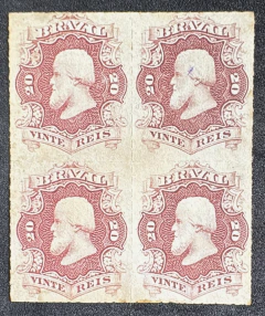 D. Pedro 20 Réis Perce - Quadra nova - RHM 31 - 1700 Ufs.