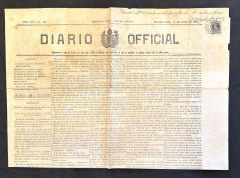 Diário Oficial do Império do Brasil, Circulado do Rio de Janeiro (1883) para Parahiba do Sul, Portado com Selo 10 réis (