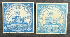Telégrafo 1000 Réis - RHM T6 e T6a - usados - 580 Ufs.
