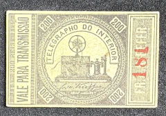 Telégrafo T 7 - Raro! Usado, com certificado - 17.500Ufs.