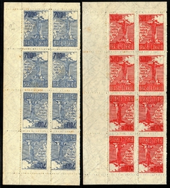 Brasil C 0078A/79A Pacelli Bloco de 8 selos com Tete-beche 1934 NN