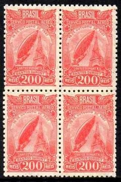 Brasil A 018 A + 18c Aéreos Variedade D Partido Quadra NNN
