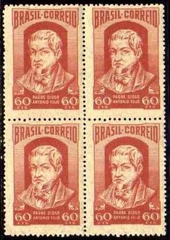 Brasil C 0288 Padre Diogo Antonio Feijó Quadra 1952 Nnn