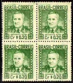 Brasil C 0231 A Variedade Filigrana Q Quadra 1948 Nnn / Nn