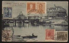 18458 Itália Cartão Postal Circulado Em Diversos Países
