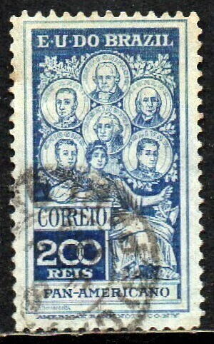 Brasil C 0009 Selo Panamericano 1909 U (o)