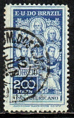 Brasil C 0009 Selo Panamericano 1909 U (r)
