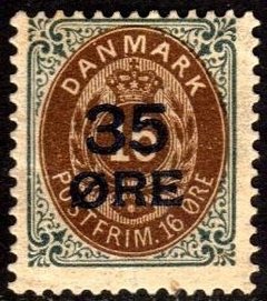 10468 Dinamarca 62 Numeral Com Sobrecarga N