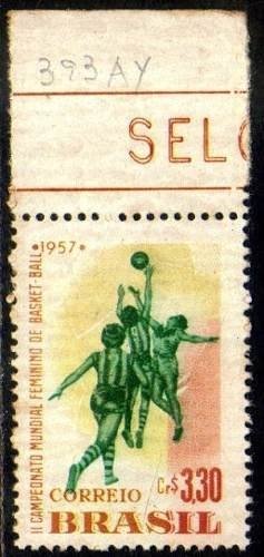 Brasil 393 A Y Marmorizado Bola Ao Cesto Basquete Nn