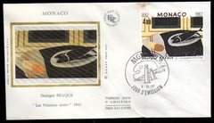 18297 Mônaco FDC 1348 Pinturas Peixes Negros