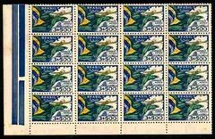 Brasil A 037 Aéreos Bandeira Nacional Tira 16 Selos NNN