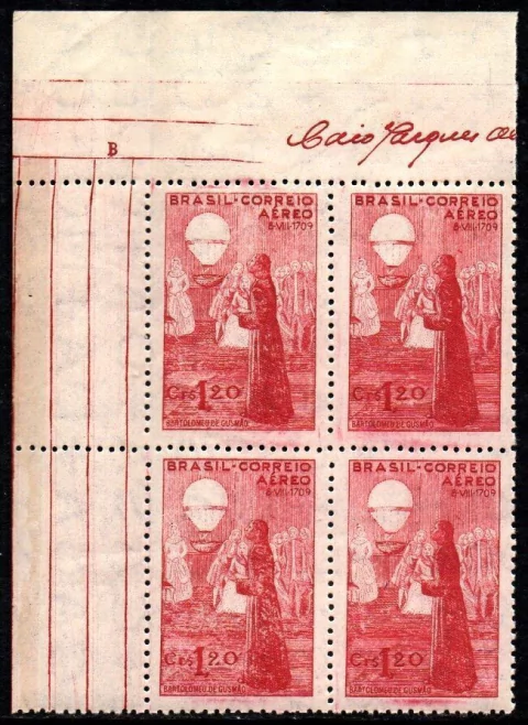 Brasil A 057 Bartolomeu de Gusmão Quadra NNN (a)