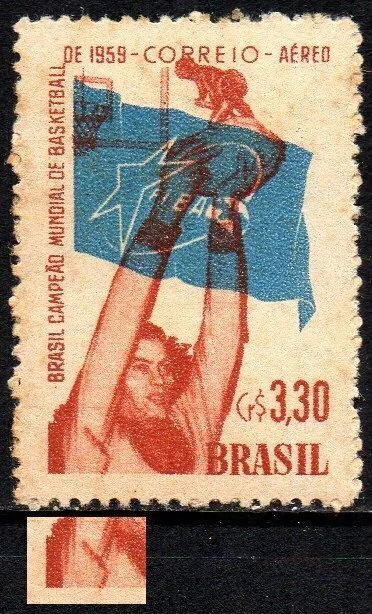 Brasil A 087 C Campeonato de Basquete Variedade Traço debaixo do braço N (a)