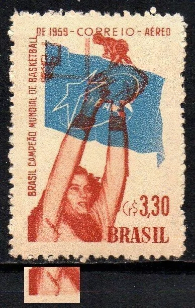 Brasil A 087 C Campeonato de Basquete Variedade Traço debaixo do braço NNN