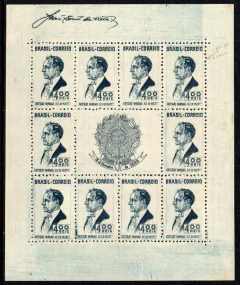 Brasil Bloco 003 Tipo IX Getúlio com variedade Riscos e pingos N (a)