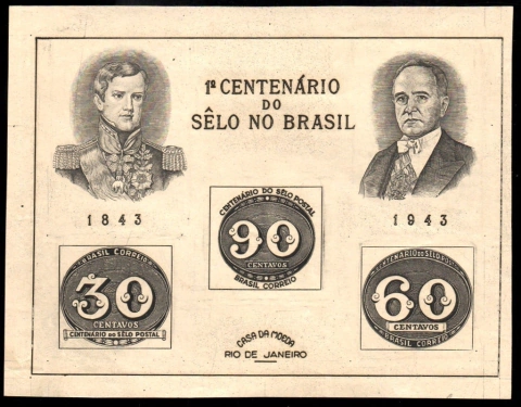 Brasil Bloco 008 SF Getúlio Centenário do Selo Sem Filigrana N