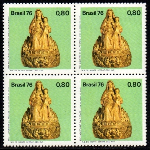 Brasil C 0964 Esculturas Artes Quadra 1976 NNN
