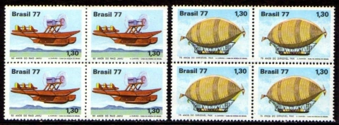 Brasil C 1009/10 Aviação Civil Quadras 1977 NNN