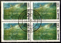 Brasil C 1045 Pintura Helios Seelinger Quadra com CPD 1978 NNN