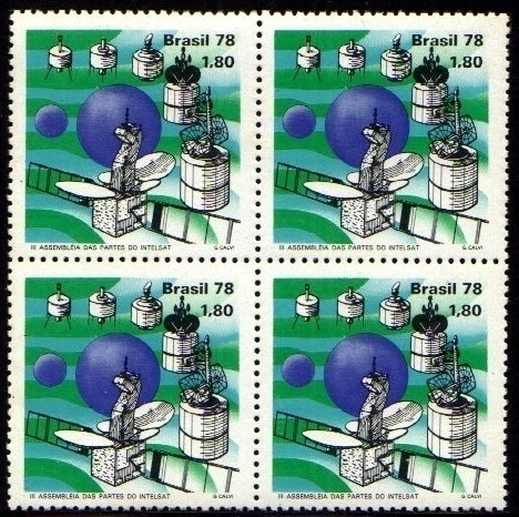 Brasil C 1054 Satelite Intelsat Quadra 1978 NNN
