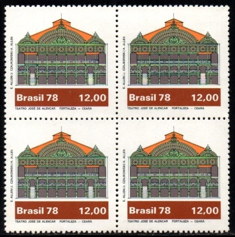 Brasil C 1077 Teatros Brasileiros Quadra 1978 NNN