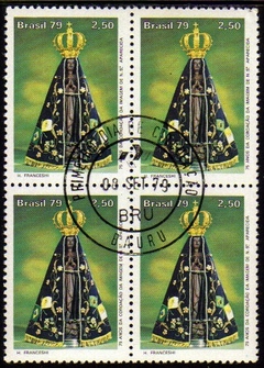 Brasil C 1104 Nossa Senhora Aparecida Quadra com CPD 1979 U
