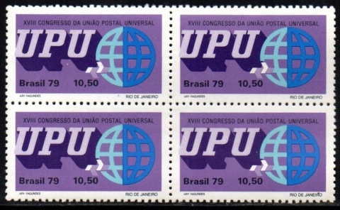 Brasil C 1107 Congresso da UPU União Postal Universal Quadra 1979 NNN